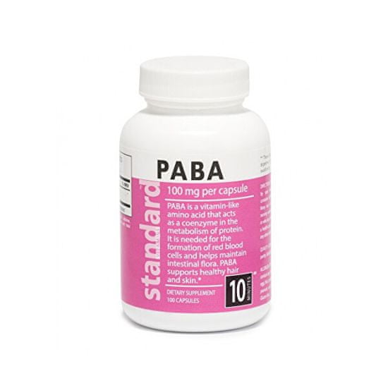 Natural Vitamín B10 PABA 100 mg 100 kapslí