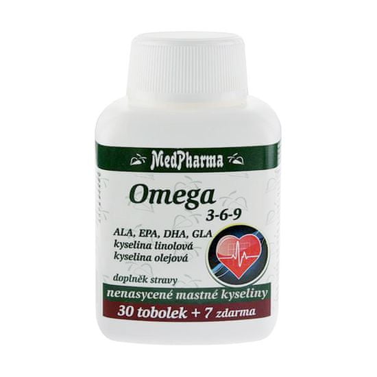 MedPharma Omega 3-6-9 30 tob. + 7 tob. ZDARMA