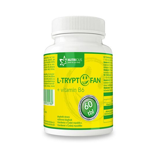 NUTRICIUS L-Tryptofan + vitamín B6 60 tbl.