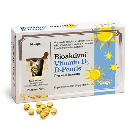 Pharma Nord Bioaktívne Vitamín D3 D-Pearls 80 kapsúl