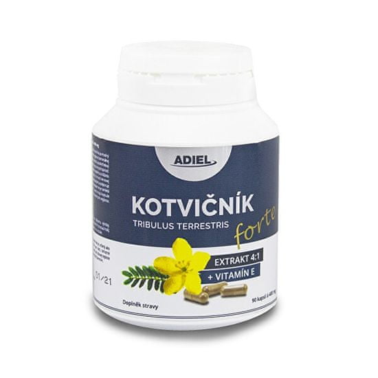 Adiel Kotvičník zemný FORTE s vitamínom E 90 piluliek
