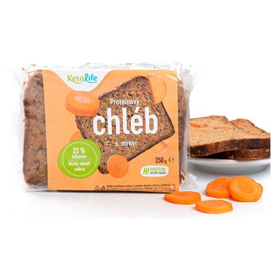 KetoLife Proteínový chlieb - S mrkvou 250 g