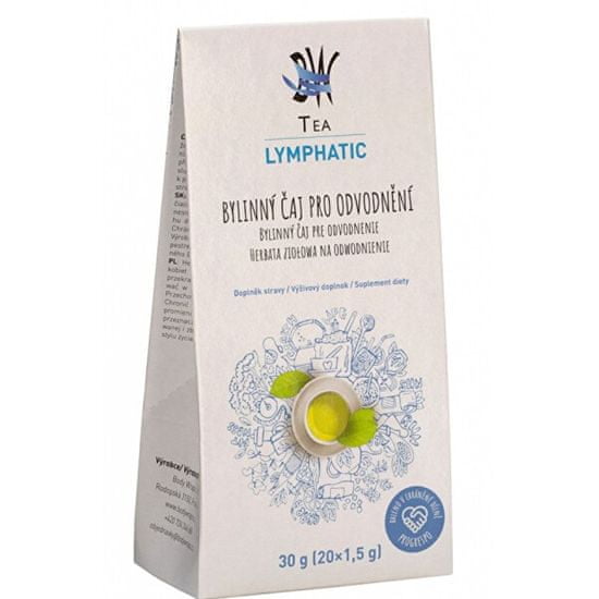 Body Wraps BW Tea Lymphatic- Bylinný čaj pre odvodnenie 20 sáčkov