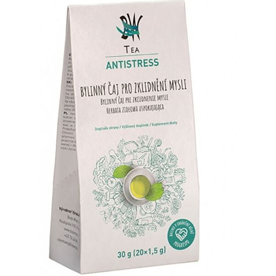 Body Wraps Tea BW Tea Antistress - Bylinný čaj pre upokojenie 20 sáčkov