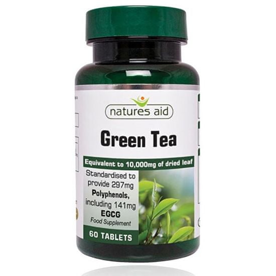 Natures Aid Zelený čaj 10 000 mg - 60 tabliet