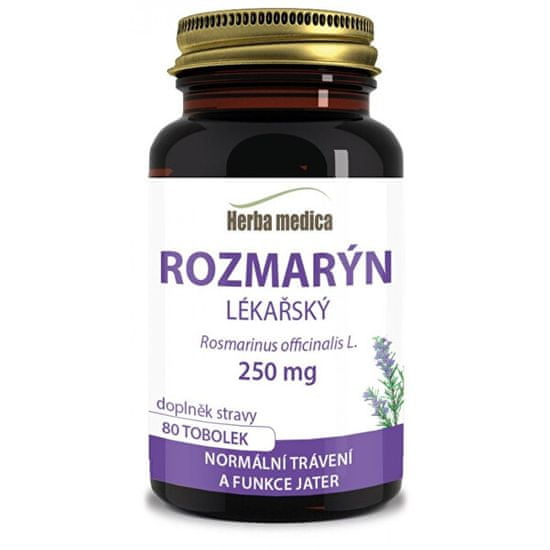 HerbaMedica Rosmarie - Rozmarín lekársky - 80 piluliek