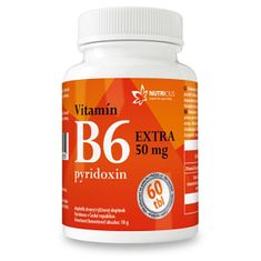NUTRICIUS Vitamín B6 EXTRA - pyridoxín 50 mg 60 tabliet