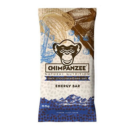 CHIMPANZEE Energy Bar Dark Chocolate - Sea Salt 55 g