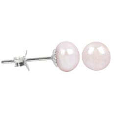 JwL Luxury Pearls Náušnice s pravou ružovou perlou JL0289