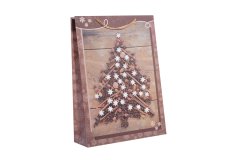 Emba Trade Vianočné taška XL STROMČEK hnedý