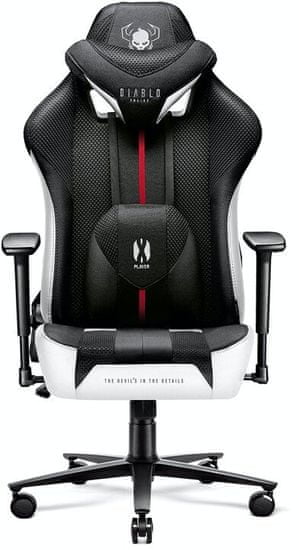 Diablo Chairs X-Player 2.0, XL, čierna / biela (5902560337785)