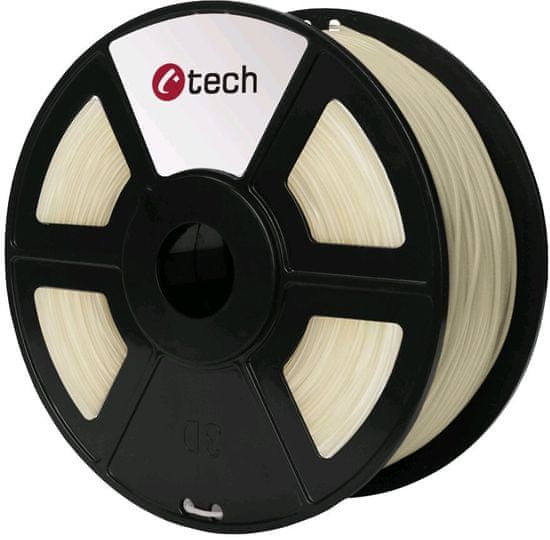 C-Tech tlačiarenská struna, PETG, 1,75mm, 1kg, transparentná (3DF-PETG1.75-CL)