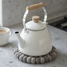 Decor By Glassor Kanvička na čaj biela
