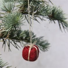Decor By Glassor Vianočné plstené ozdoby – darčeky, súprava 6 ks