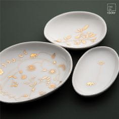 Decor By Glassor Súprava tanierik z ríše divov so zlatým dekorom