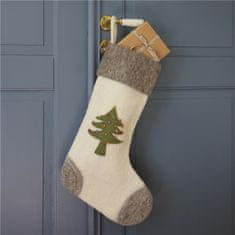 Decor By Glassor Vianočná plstená ponožka – stromček