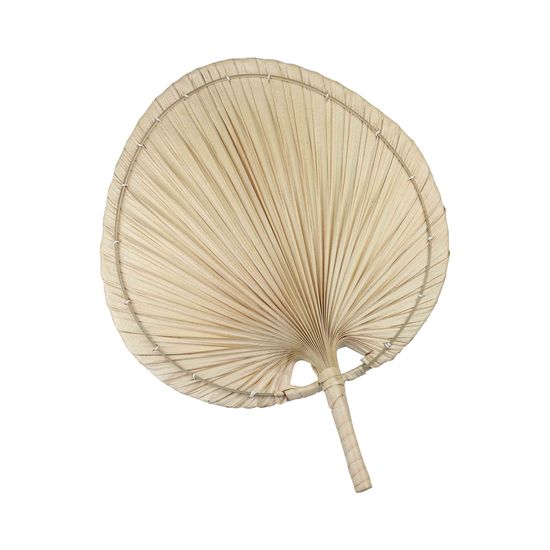 Decor By Glassor Dekoratívny palmový list s pleteným okrajom