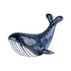Decor By Glassor Magnetický stojanček na sponky modrá veľryba
