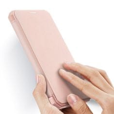 Dux Ducis Skin X knižkové kožené puzdro na iPhone 12 Pro Max, ružové