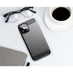 MG Carbon Case Flexible silikónový kryt na iPhone 12 Pro Max, čierny