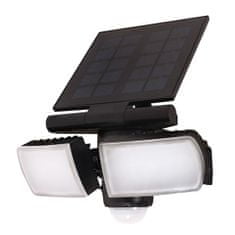 Solight LED solárne osvetlenie so senzorom, 8 W, 600 lm, Li-on, čierna