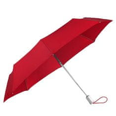 Samsonite Skladací automatický dáždnik Alu Drop S Safe 3 červená