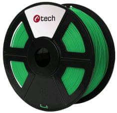 C-Tech tlačová struna, PLA, 1,75mm, 1kg, zelená (3DF-PLA1.75-G)