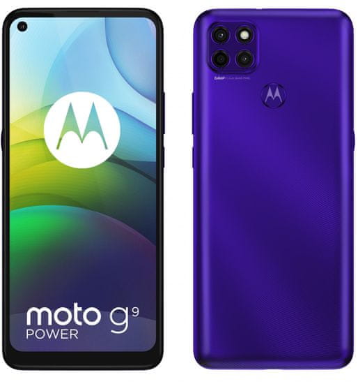 Motorola Moto G9 Power, 4GB/128GB, Electric Violet