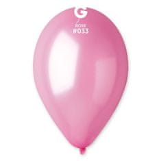 Gemar latexové balóniky - metalické - ružové - 100 ks - 26 cm