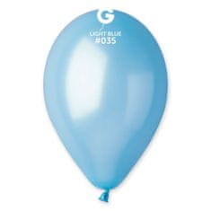 Gemar latexové balóniky - metalické - svetlé modré - 100 ks - 26 cm