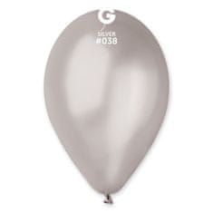 Gemar latexové balóniky - metalické - strieborné - 100 ks - 26 cm