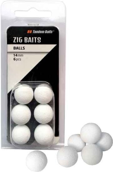 Tandem Baits Balls nástraha 14mm/6ks fluo biela