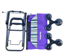 Tavalax 6 koliesok - Nákupný vozík, fialová, skladacia