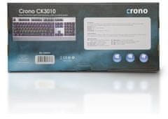 Crono CK3010 - podsvietená mechanická herná klávesnica, CZ + SK, USB