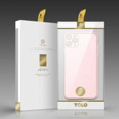 Dux Ducis Yolo kožený kryt na iPhone 11 Pro Max, ružový