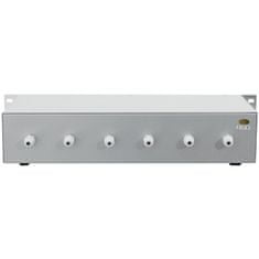 Omnitronic 6-zónový PA ovládač hlasitosti 20W stereo, strieborný