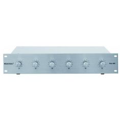 Omnitronic 6-zónový PA ovládač hlasitosti 20W stereo, strieborný