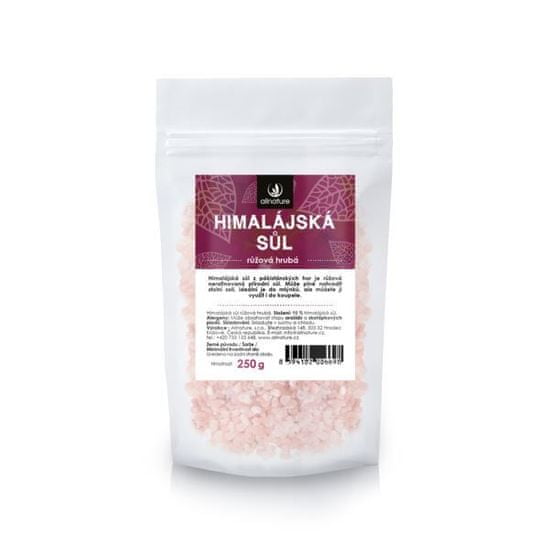 Allnature Himalájska soľ ružová hrubá 250 g