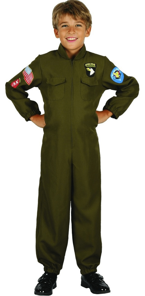 MaDe Šaty na karneval - vojenský pilot 120-130