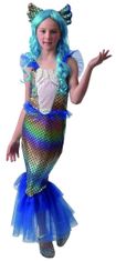 MaDe Šaty na karneval - dúhová morská panna 110 - 122 - rozbalené
