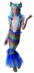 MaDe Šaty na karneval - dúhová morská panna 120-130