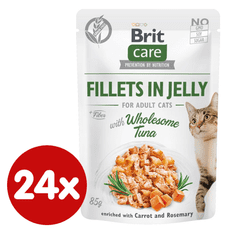 Brit Care Cat Fillets in Jelly with Wholesome Tuna 24x85 g