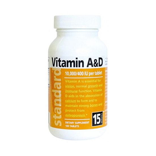 Natural Vitamín A / D 10 000/400 IU 100 tablet