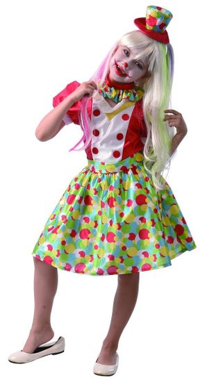 MaDe Šaty na karneval - klaun dievča