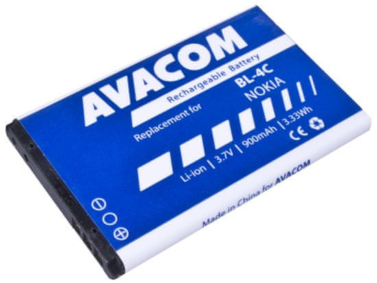 Avacom batéria do mobilu Nokia 6300 Li-Ion 3,7V 900 mAh (náhrada BL-4C) GSNO-BL4C-S900A