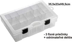 Sports Krabička rybárska BOX 35,5x23x9,5cm/3x pevná priehradka