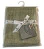 Detská háčkovaná bavlnená deka Dusty Green, 75x100cm