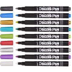 Centropen Popisovač 2737 Decor Pen Metallic set s 9 farbami. 