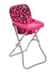PLAYTO Jedálenská stolička pre bábiky Dorothy pink