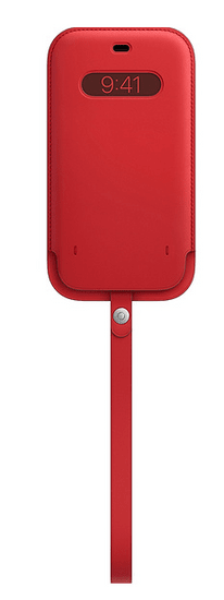 Apple kožený návlek s MagSafe pre iPhone 12 Pro Max, červený MHYJ3ZM / A